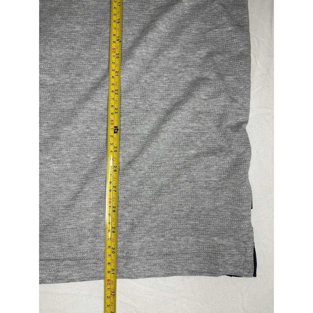 Ted Baker London Popcorn Stripe Long Sleeve Rugby Polo Shirt Grey XL NWT $165 - Picture 7 of 8